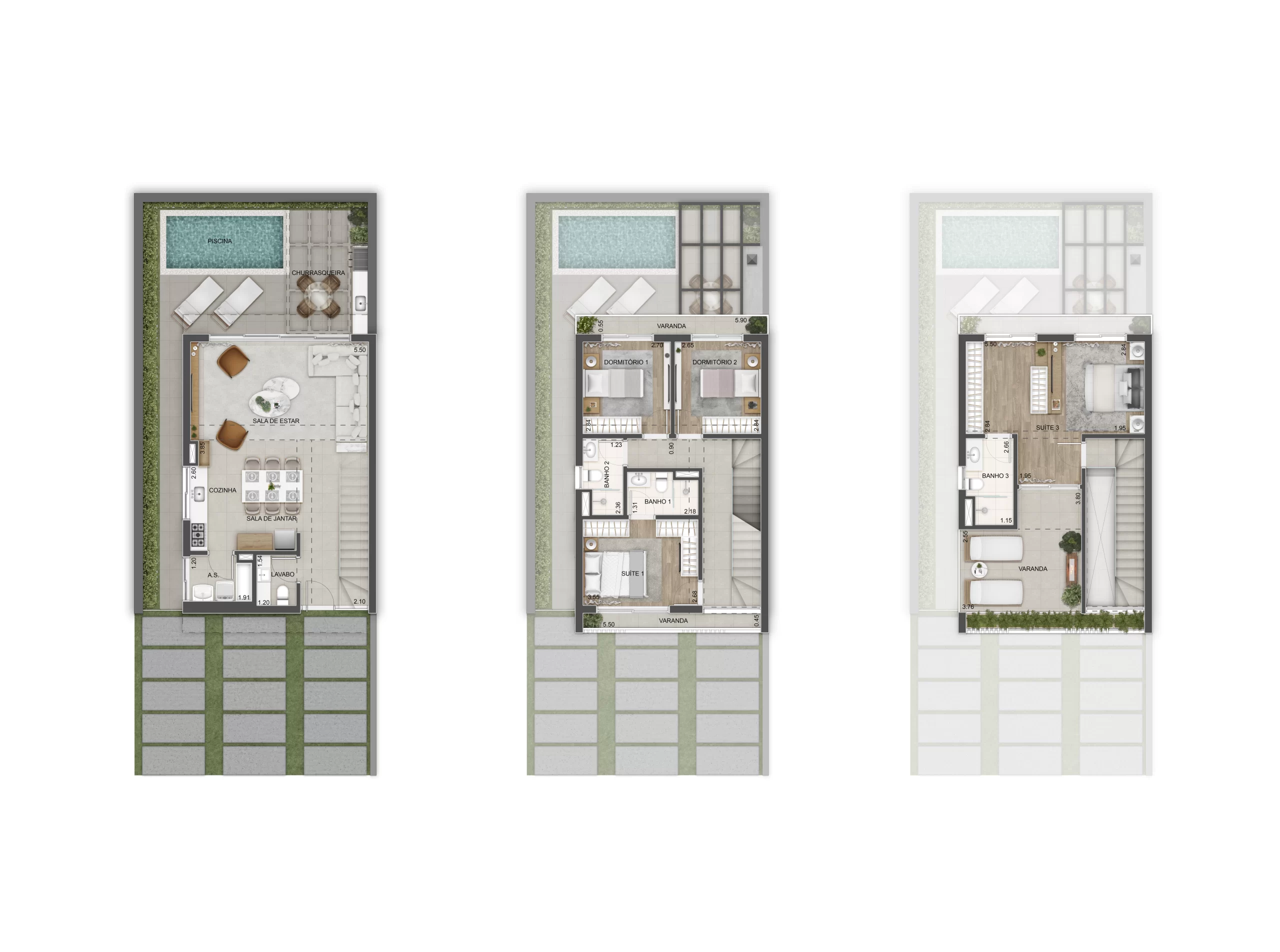 00 – CASA TRIPLEX GARDEN COMPLETA R1