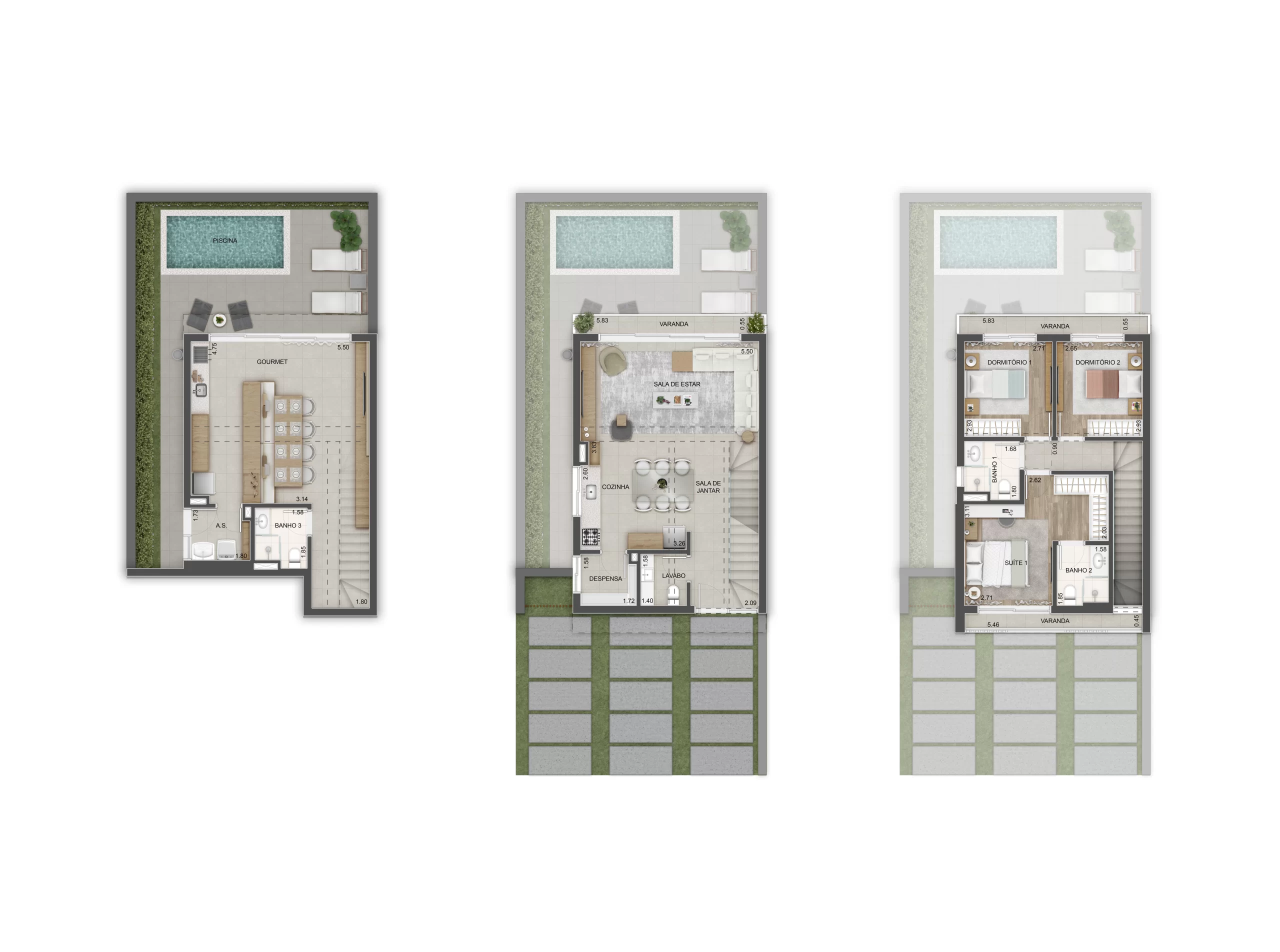 00 – CASA TRIPLEX GOURMET COMPLETA R1