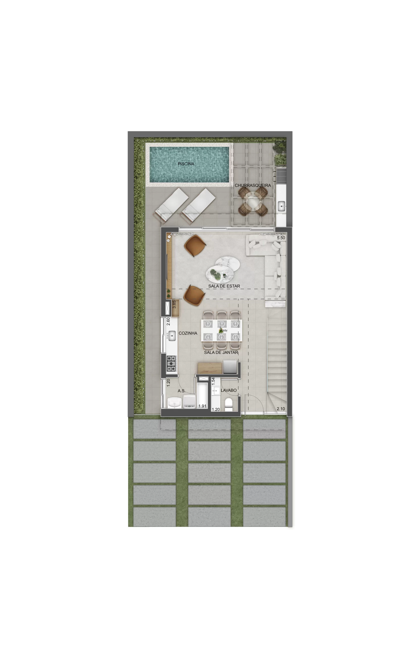 37-TÉRREO TRIPLEX GARDEN R1