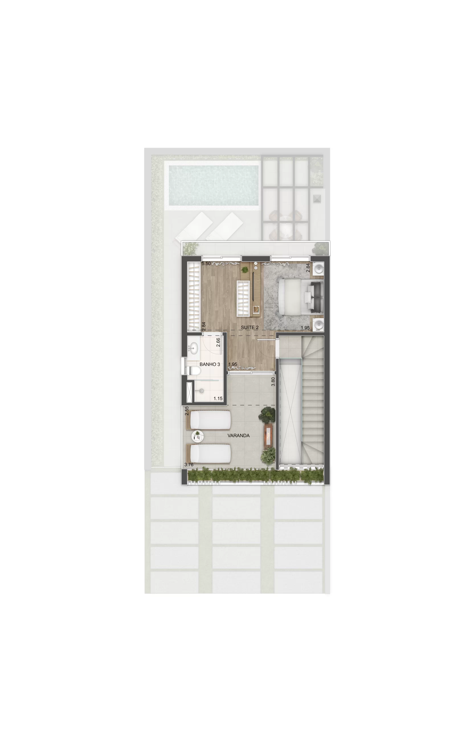 39 – 2 PAVIMENTO TRIPLEX GARDEN R1