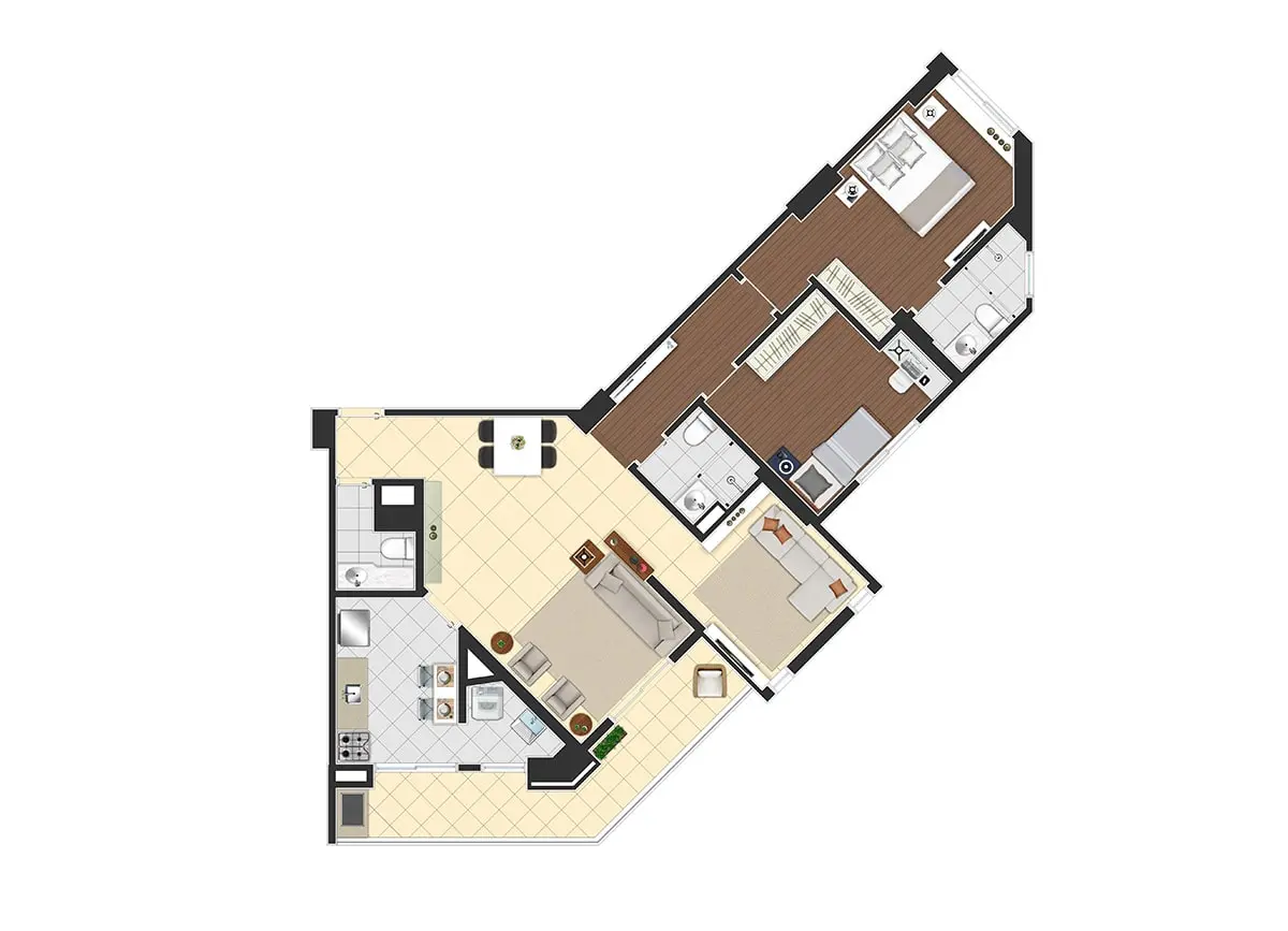 Apto final 1 2 dorms 2 suite