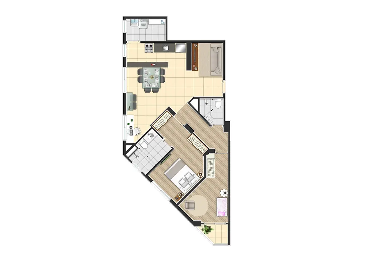 Apto final 3 2 dorms 1 suite