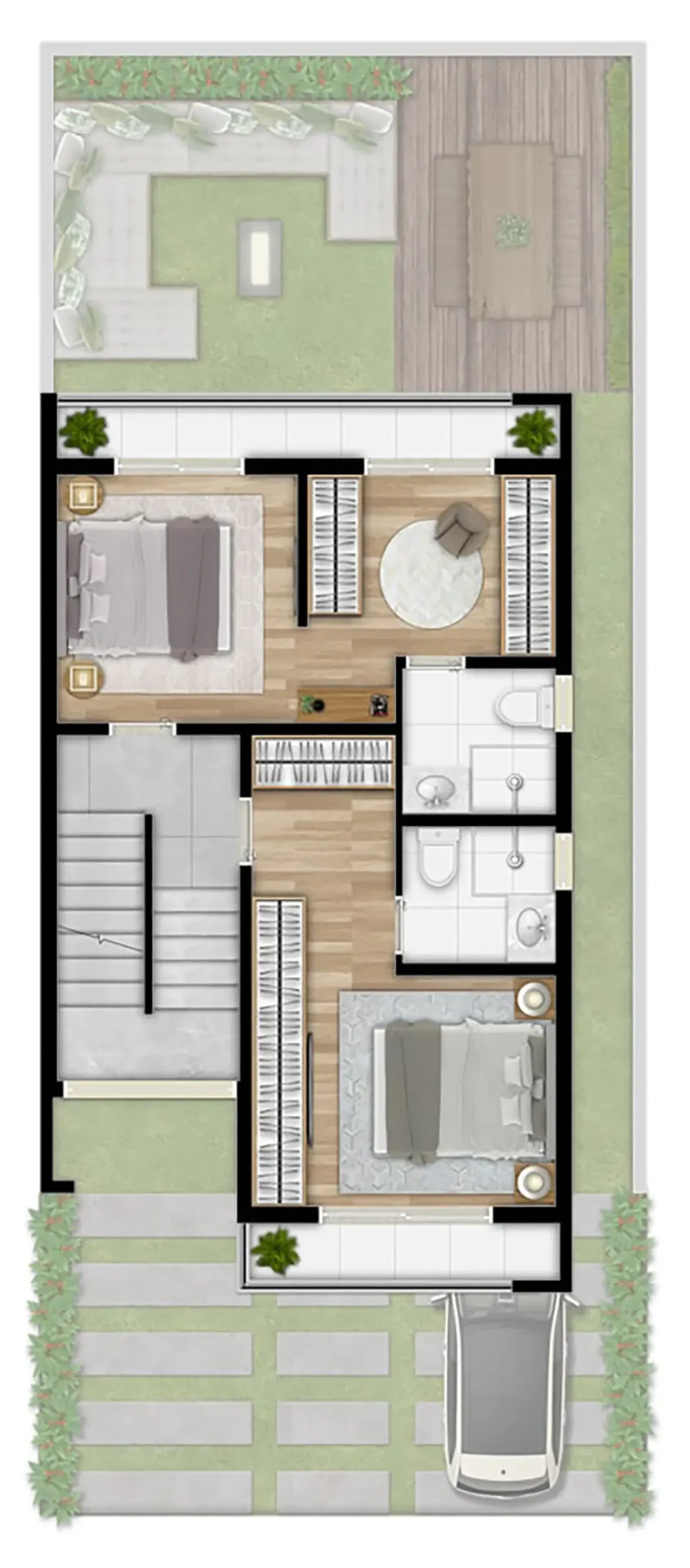 Planta 120m² Pavimento 1 Tipo 2 R03