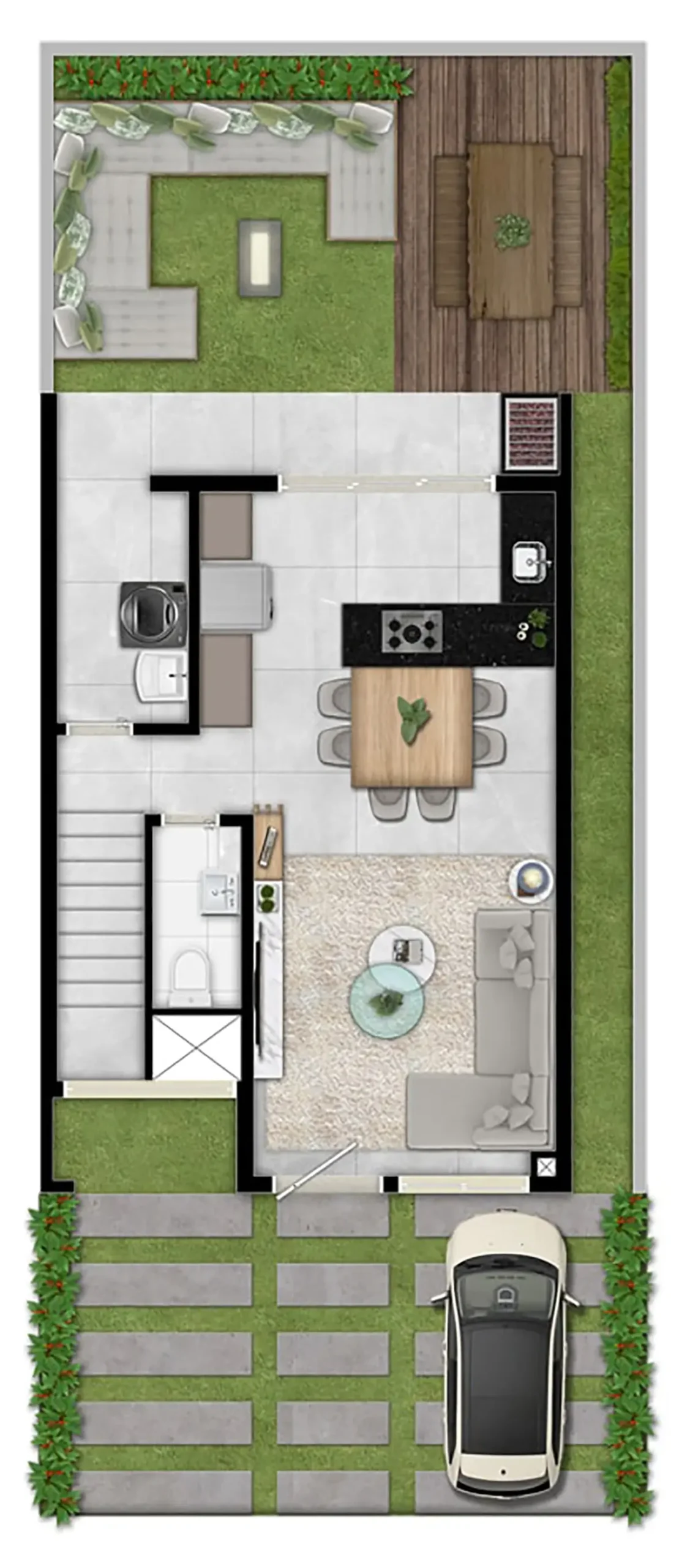 Planta 120m² Terreo R03