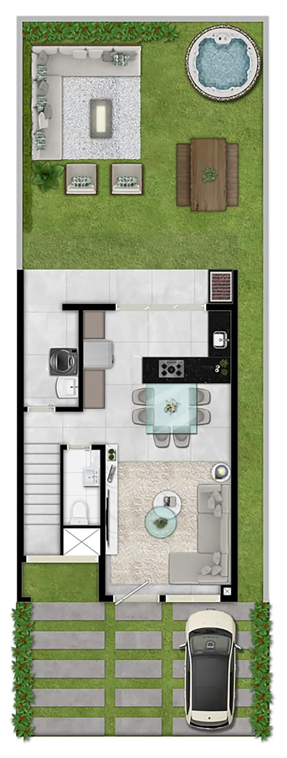 Planta 170m² Terreo R04