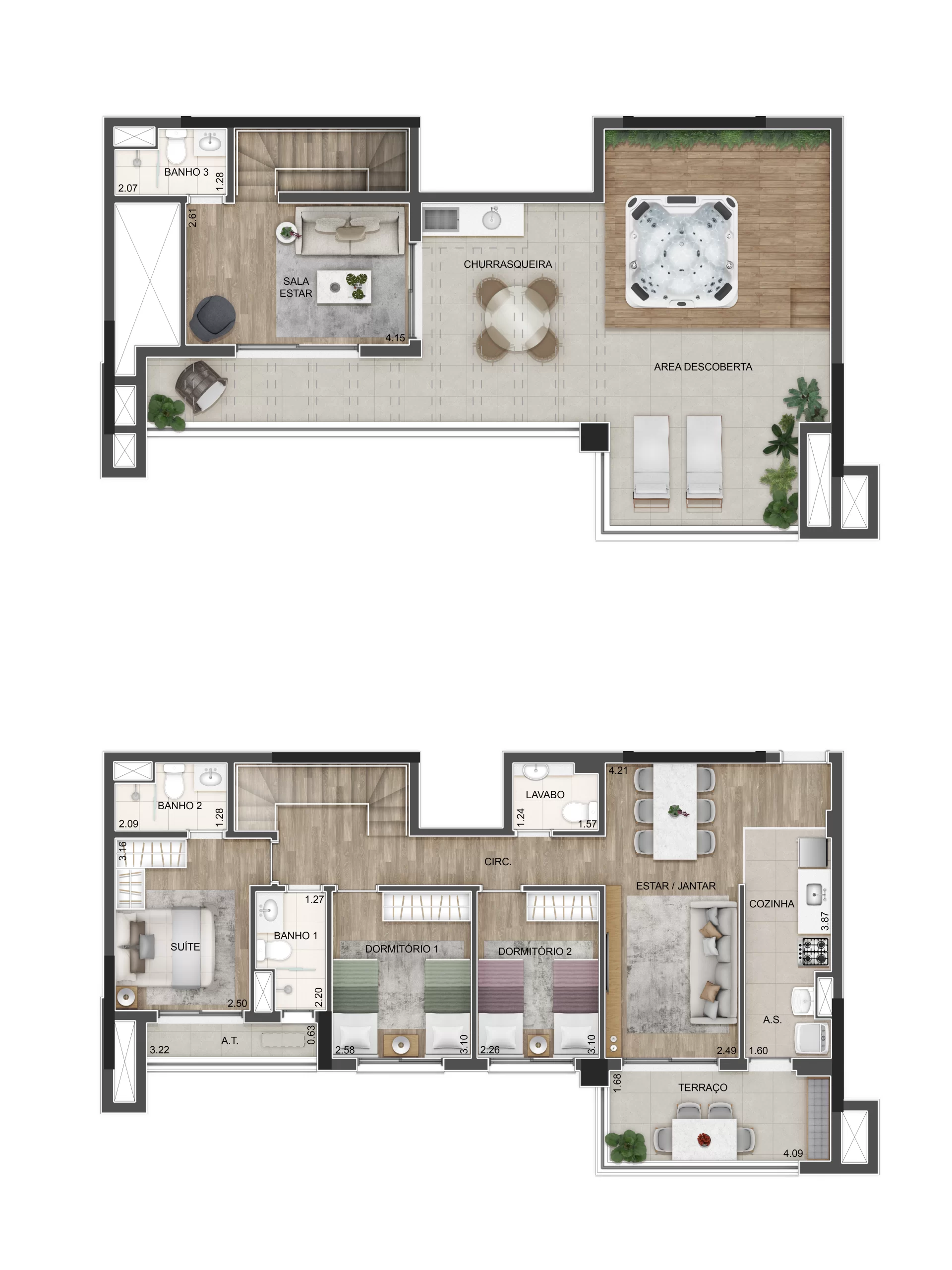 DUPLEX 157M²