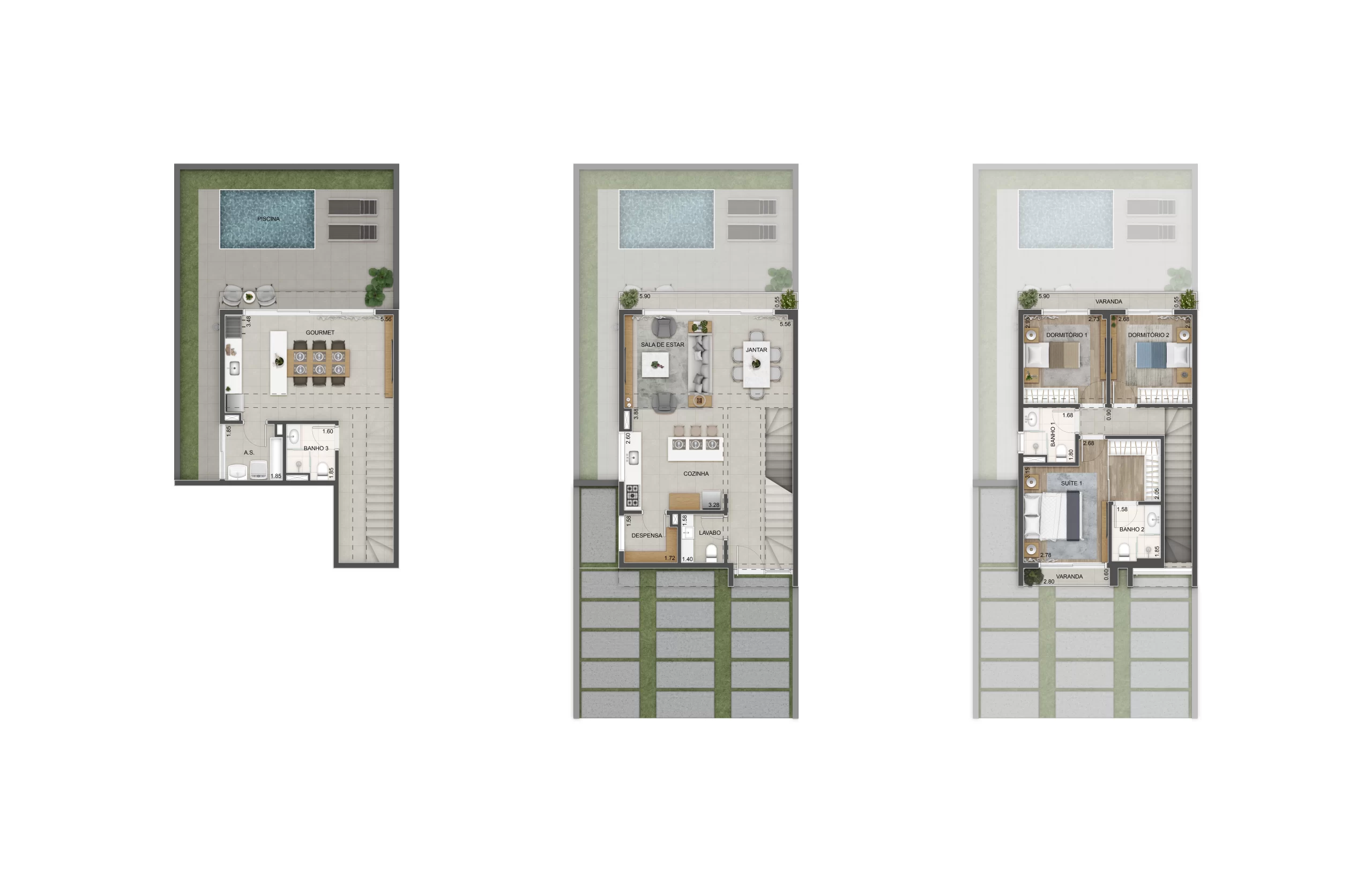 TRIPLEX INVERTIDO ALTA